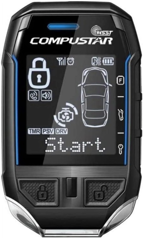 Compustar 2WT11-WSSR 2-Way LCD Remote - 3 Mile Range
