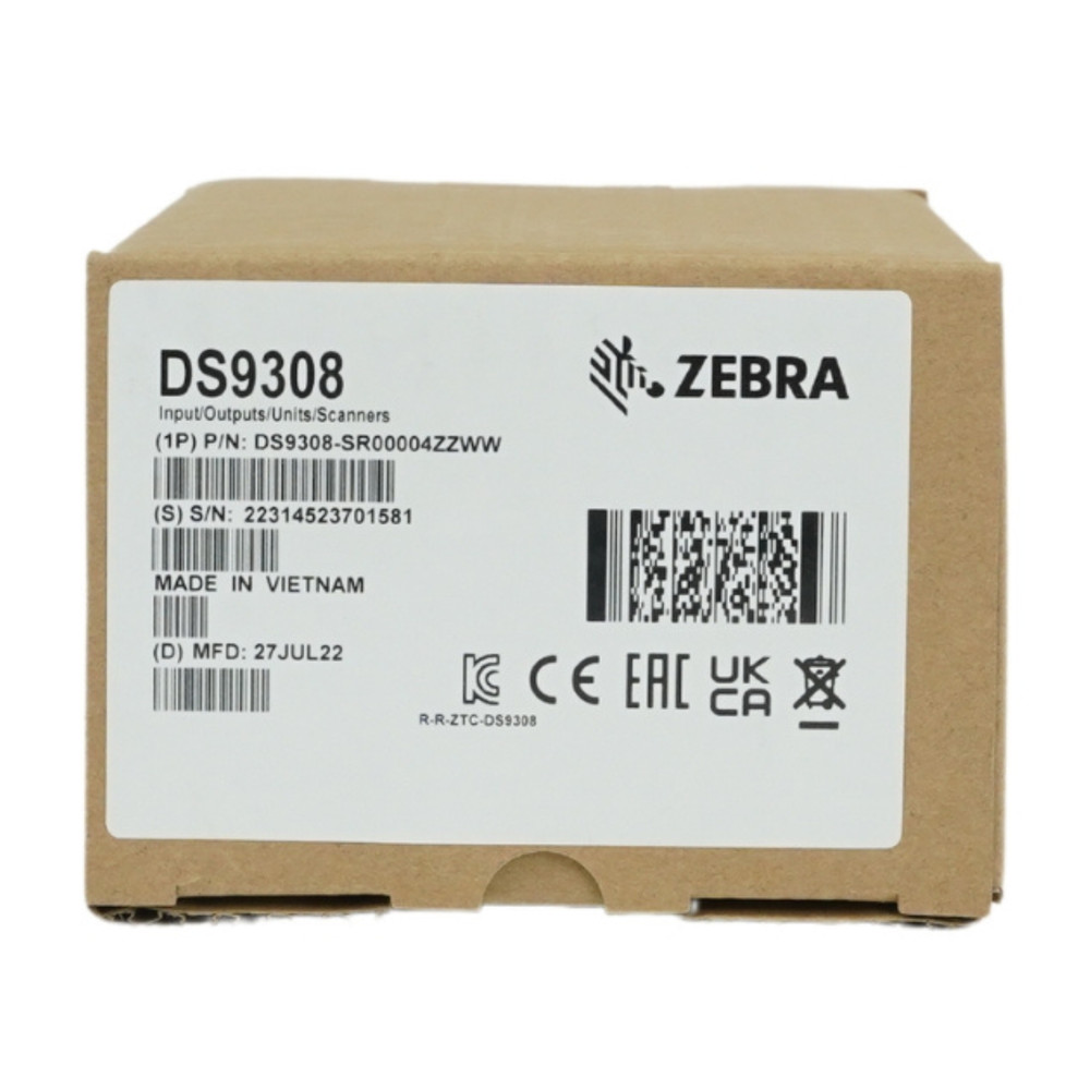 PACK OF 5 Zebra DS9308 USB Barcode Scanner 1D 2D Hands-Free POS QR Code Reader