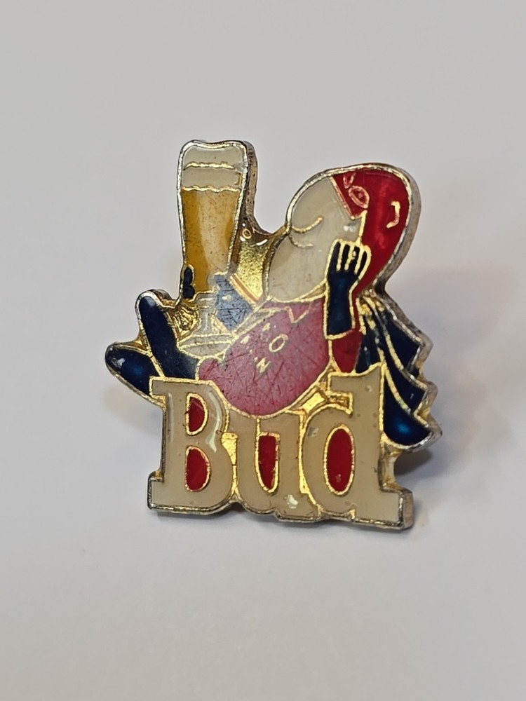Bud Man Lapel Pin Anheuser-Busch Mascot