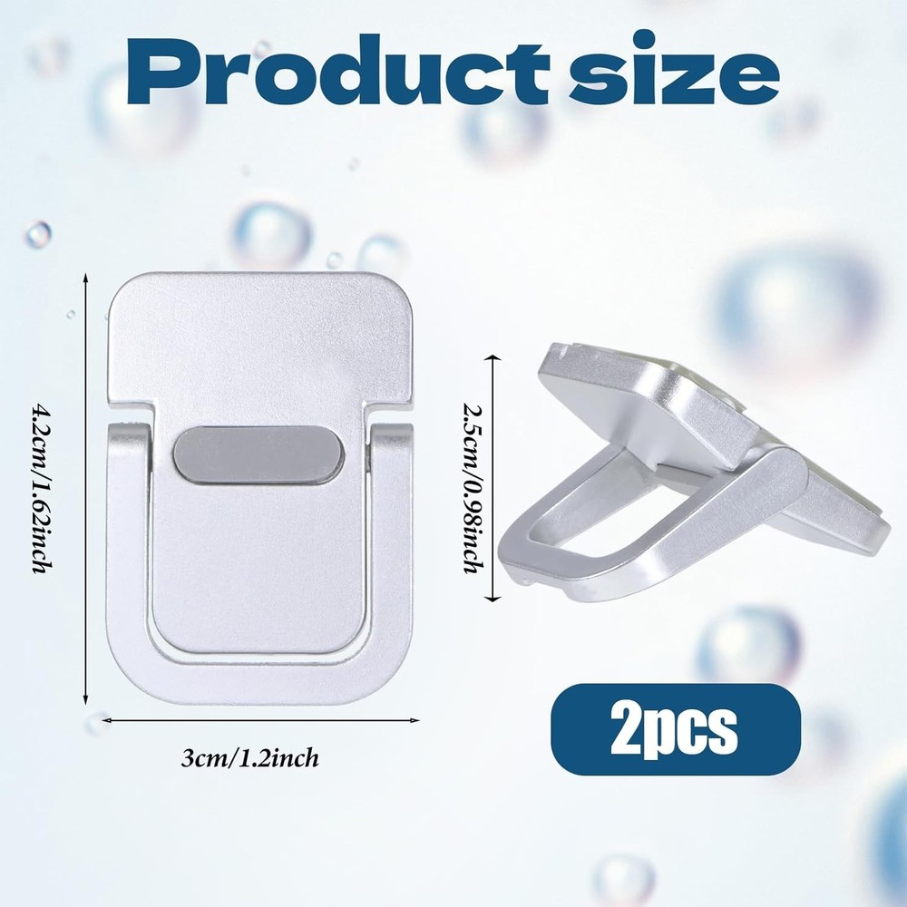 2PCS Foldable Mini Laptop & Keyboard Stand, Portable Desk Riser, Silver