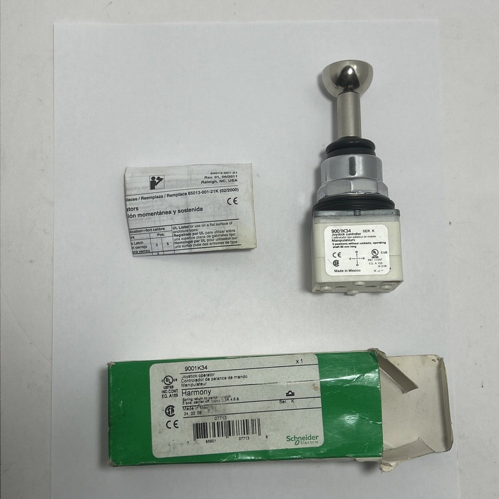 Schneider Electric 9001K34 Joystick Operator Controller 5 Position NOS￼