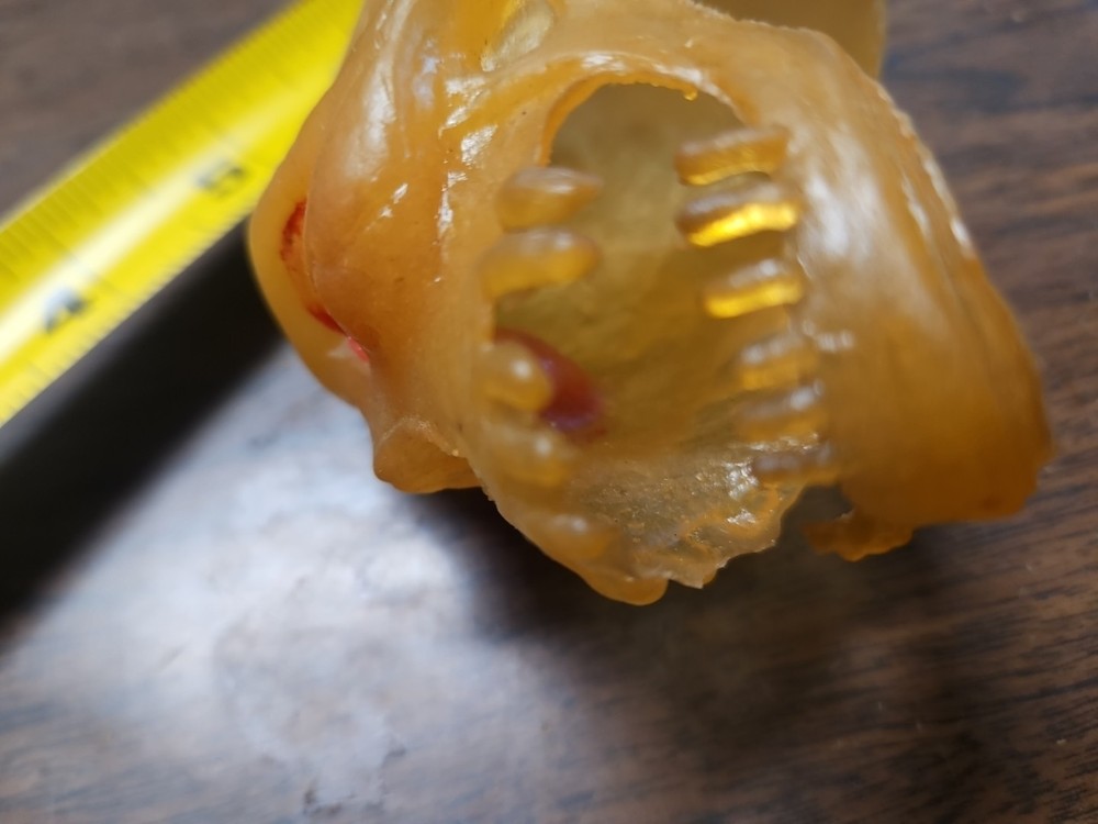 Vintage Rubber Skull Monster