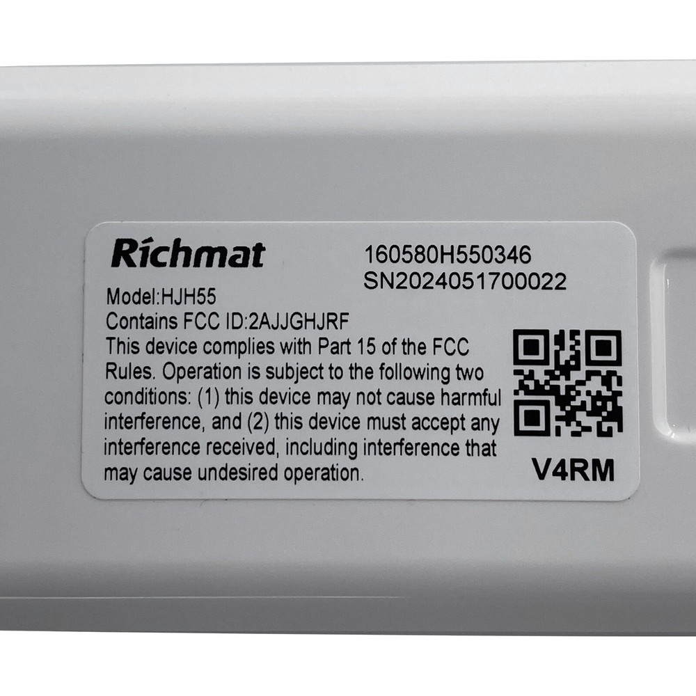 Adjustable Bed Richmat Wireless HJH55 Remote and HJC18 Control Box Kit