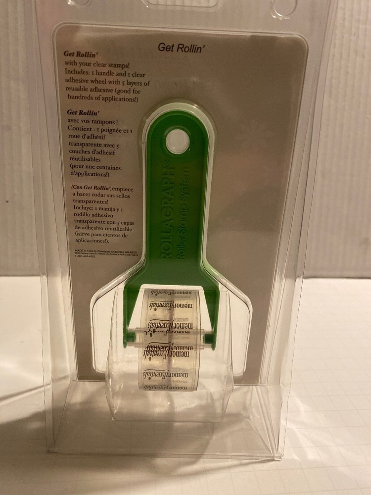 Memory Essentials Scrapbooking Tool Get Rollin’ Adhesive Wheel With Handle New