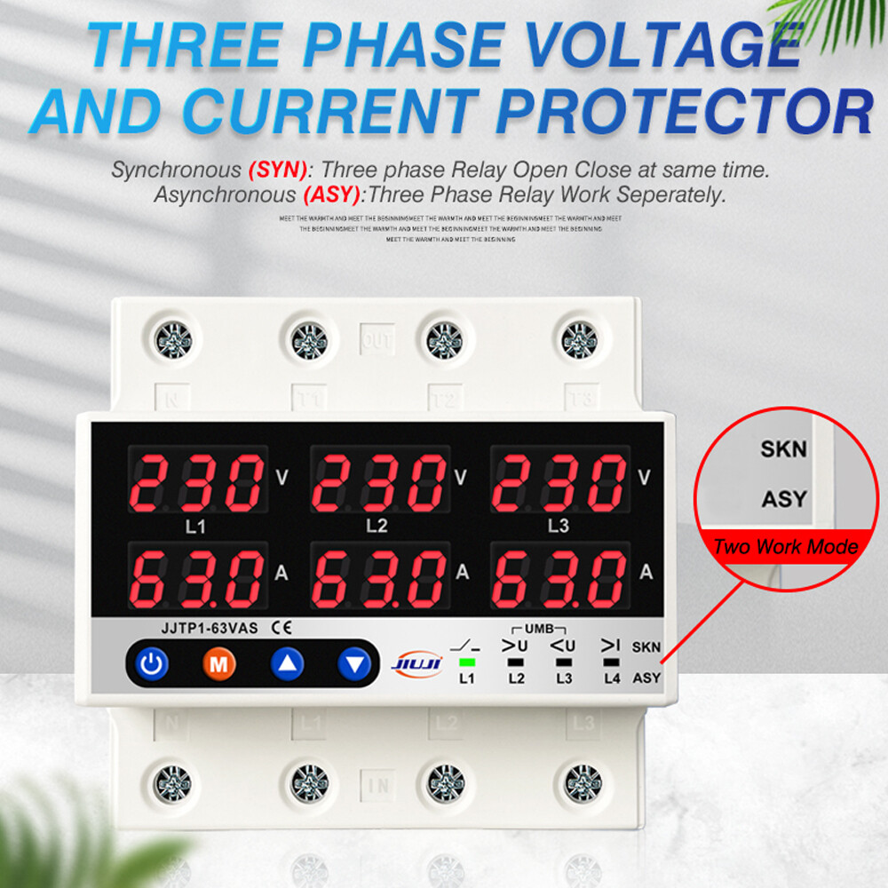 Three Phase Voltage and Current Protector Synchronous and Asynchronous G4L1