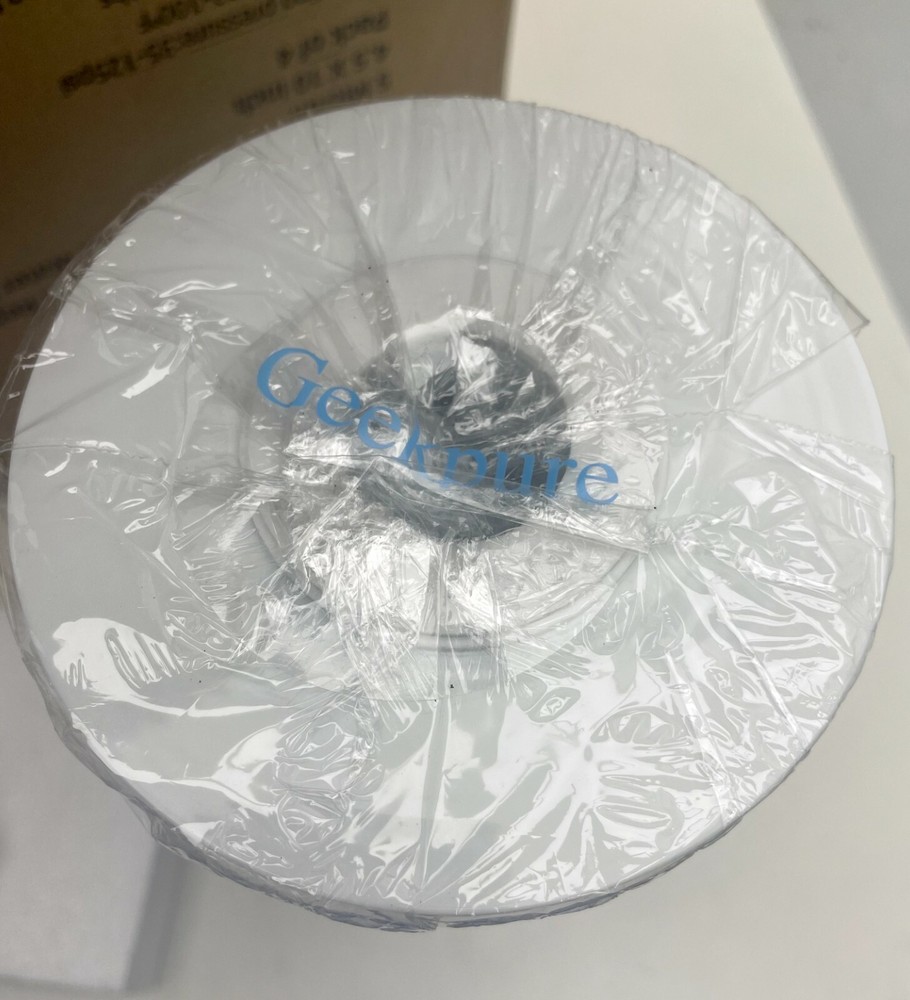 New Geekpure 4-Pack Carbon Block Replacement Water Filter 4.5" x 10" - 5 Mic