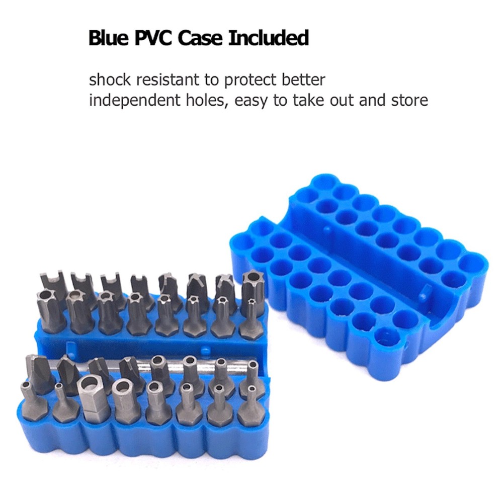 34 Torx Bit Set Tamper Proof Security Torq Hex Star Spanner Tri Wing Screwdriver