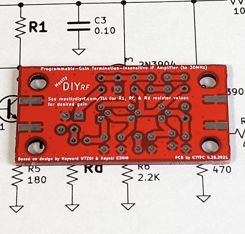 PG-TIA IF Amplifier / HF Broadband Termination Insensitive / Programmable Gain