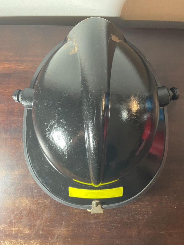2001 Black Morning Pride Fire Firefighter Helmet Model HLF-PLUS