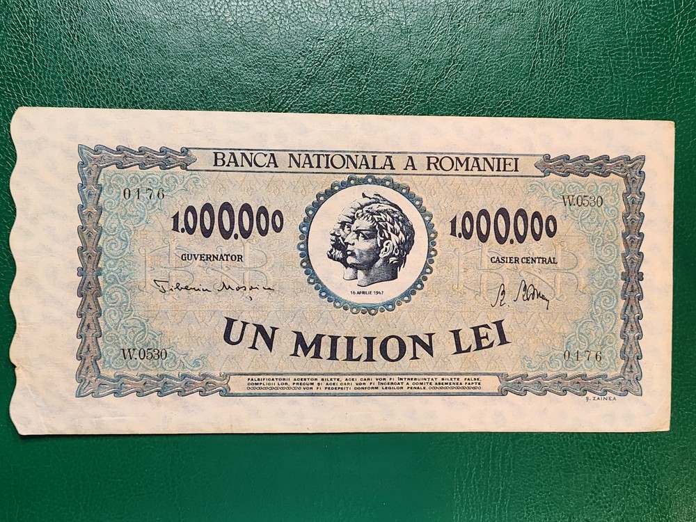 ROMANIA - 1000000 LEI 1947 - XF+ BANKNOTES1