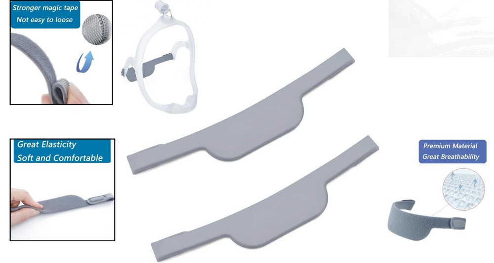 2 Replacement Headgear Straps for DreamWear – Adjustable Soft Comfort Design
