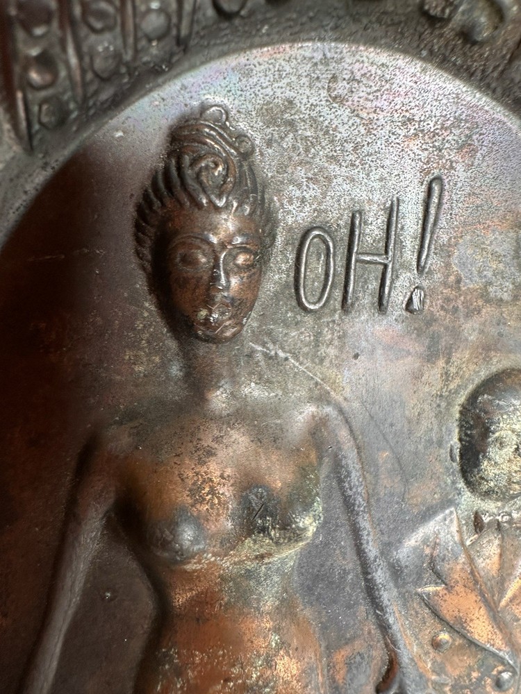 Cabaret Naughty Bronze Plate Panama
