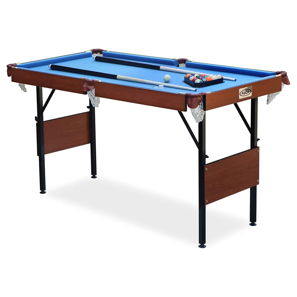 Crux 55" Folding Classic Billiard Pool Table Multi Player Game, Blue
