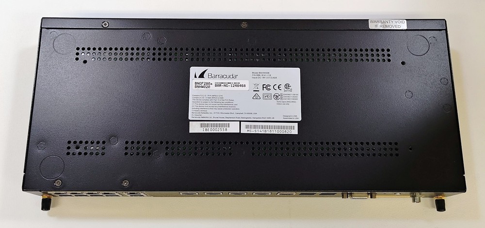 Barracuda NextGen CloudGen Cloud Based Firewall F280 BNGF280a 10.0 Firmware Comp