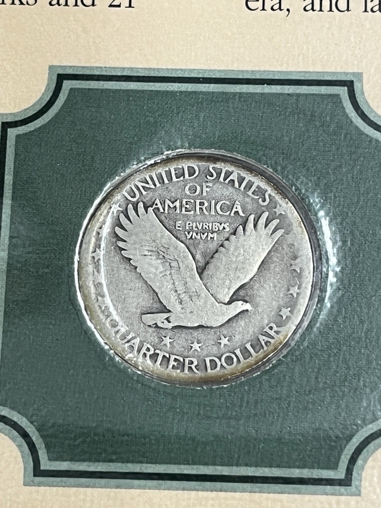 Historic US Quarters Set: 11 Silver Quarters, Stamps, Binder
