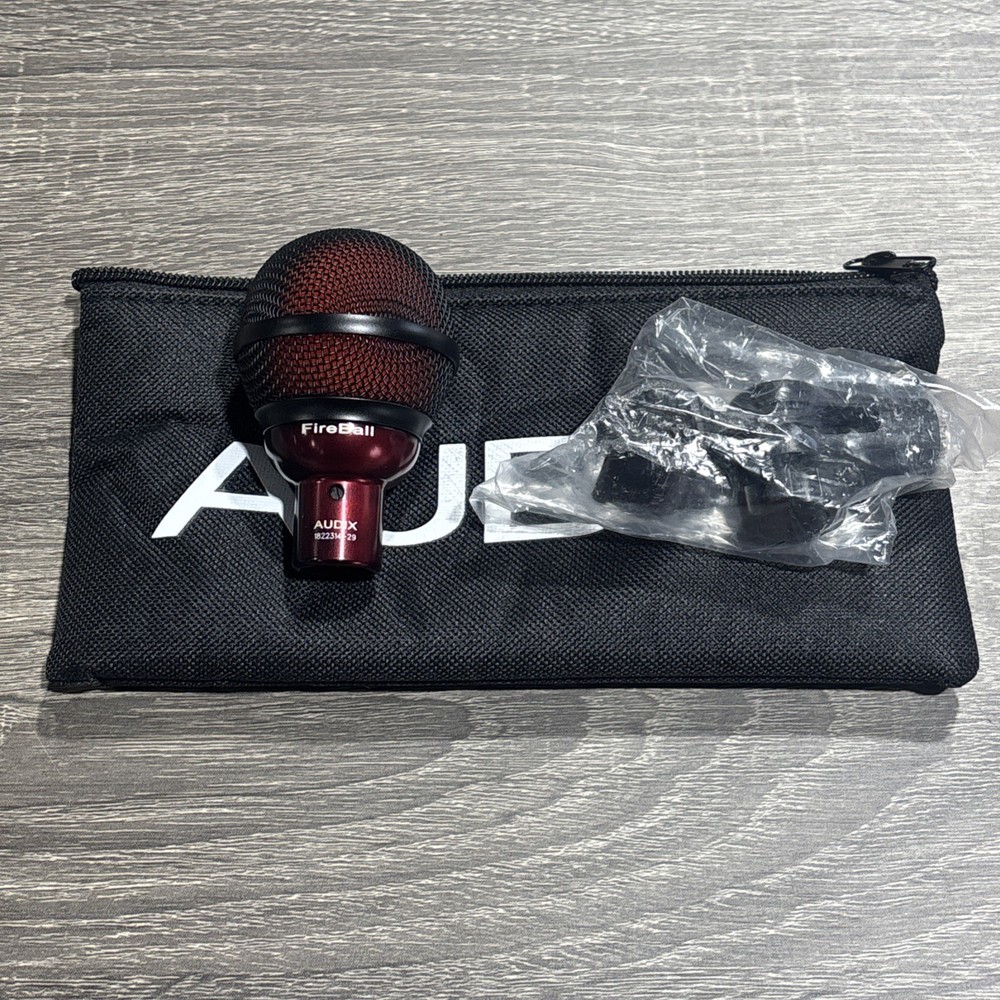 AUDIX Fireball Dynamic Harmonica Microphone and Harp Mic - Black/Red