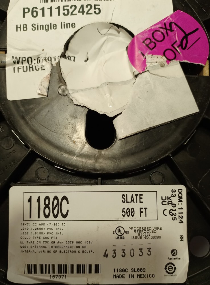 Processed Wire 1180C Slate 500 Ft