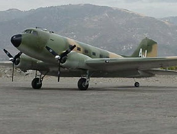 Douglas DC-3 140" Giant Scale RC Model Printed Plans Rolled or Folded