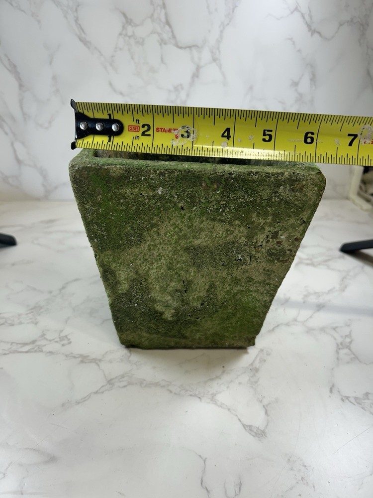 Square Mossed Stoneware Pottery Planter Flower Pot