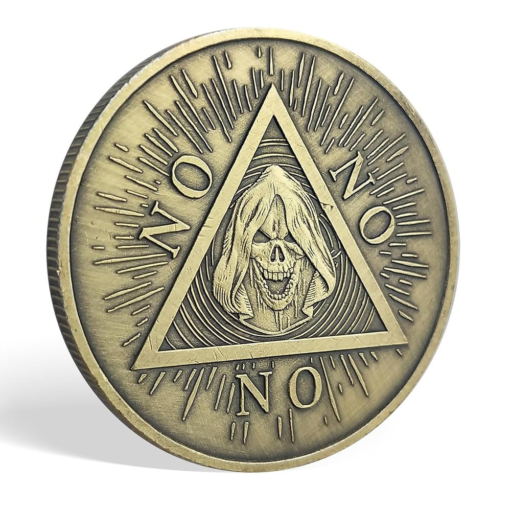 Yes No Challenge Coin Decision Maker Divination 1.38" X 0.12"