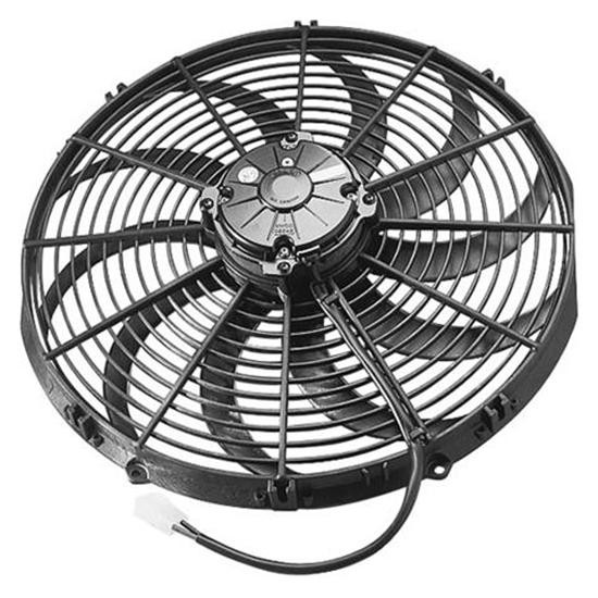 SPAL 12" Pull Type Curved Blade Radiator Cooling Fan-1330 CFM