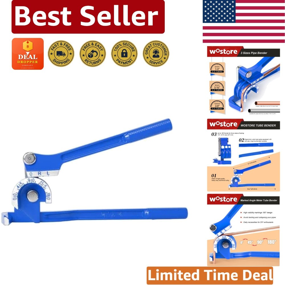 Professional 3-in-1 Tubing Bender - Adjustable & User-Friendly for DIY Projects
