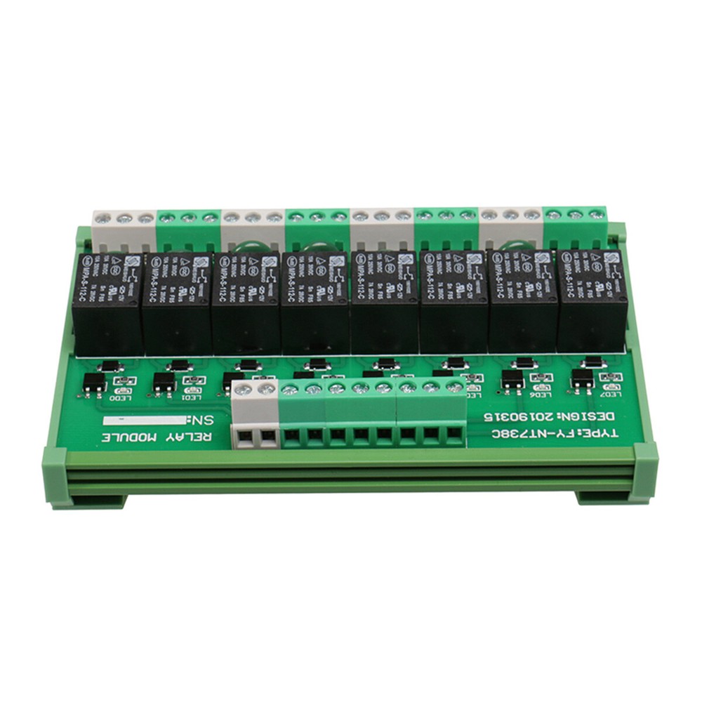 GEYA 8 Channel Interface Relay Module AC/DC 5/12/24V Panel Mount Automation PLC