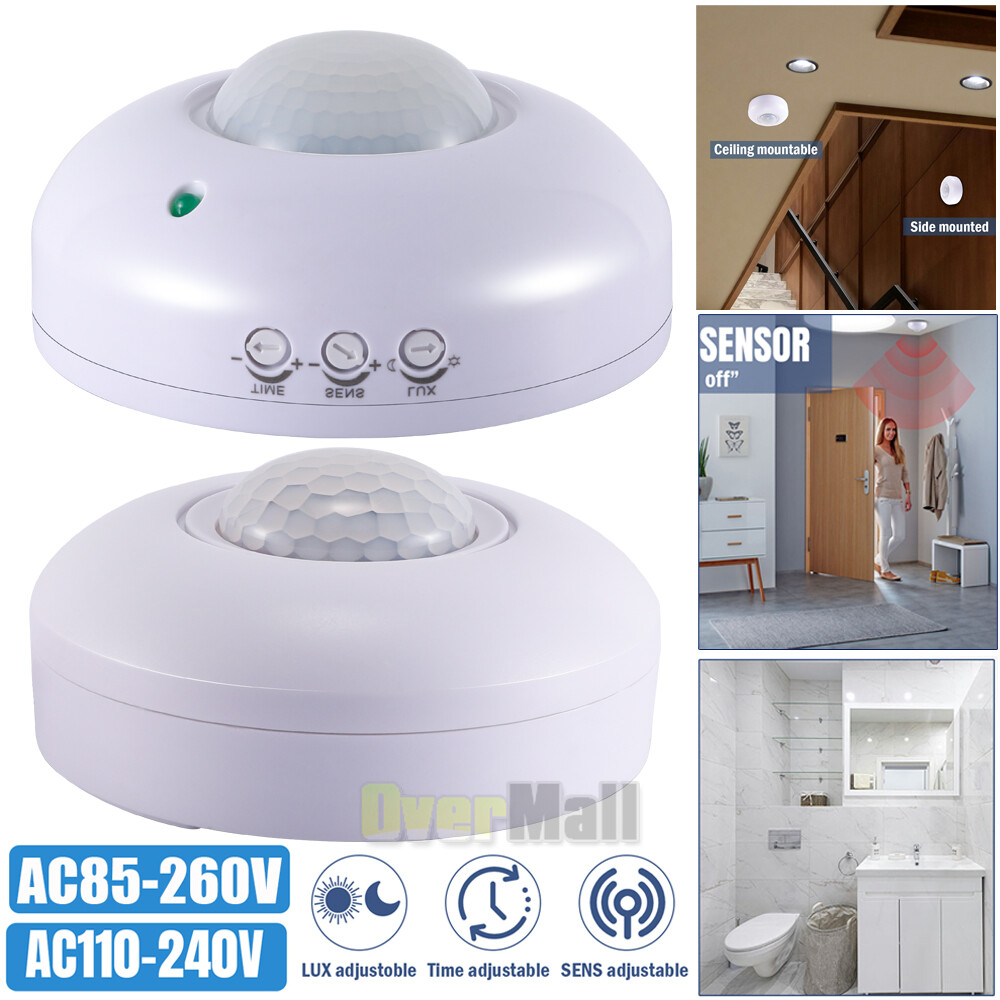 US Surface Mount PIR Ceiling Occupancy Motion Sensor Detector Light Switch 360°