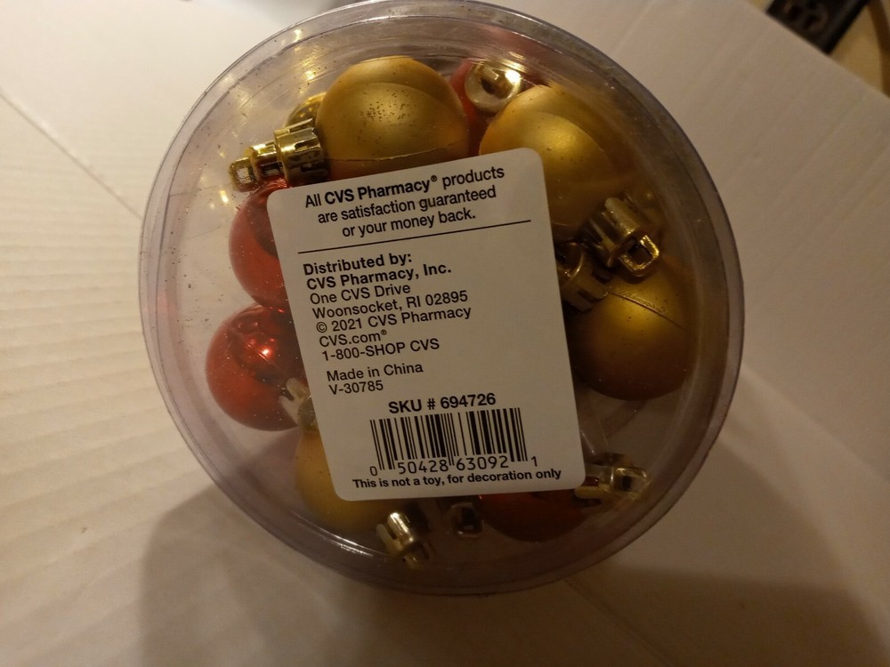 20" Artificial Tabletop Mini Christmas Tree With Ornaments