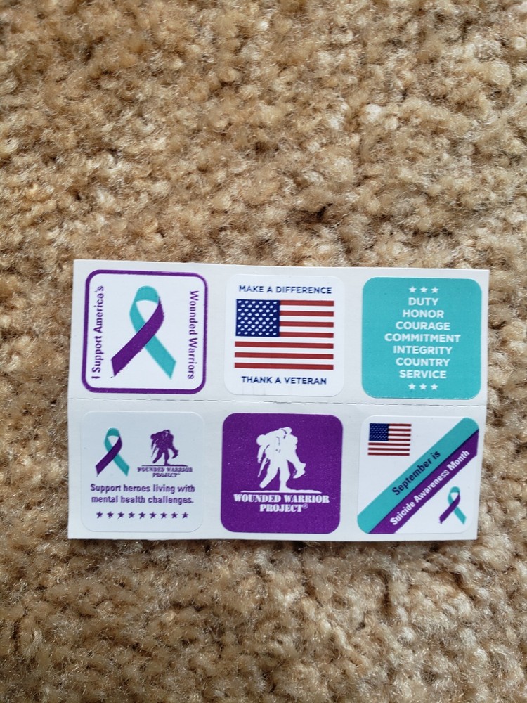 PATRIOTIC STICKERS - 6 Count