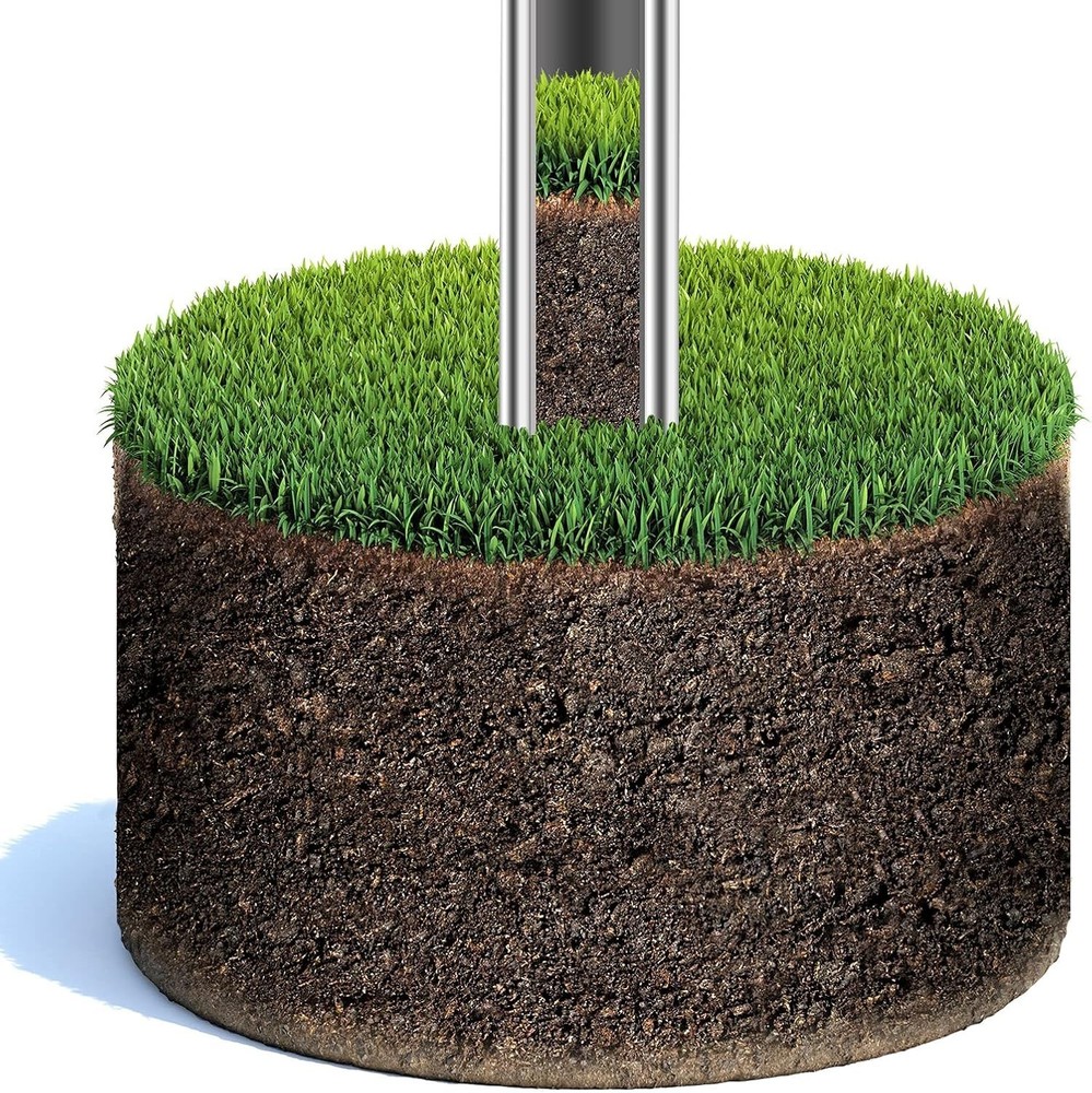 40-Inch Soil Sampler Probe - Easy Soil Extraction with Ejector & Foot Pedal