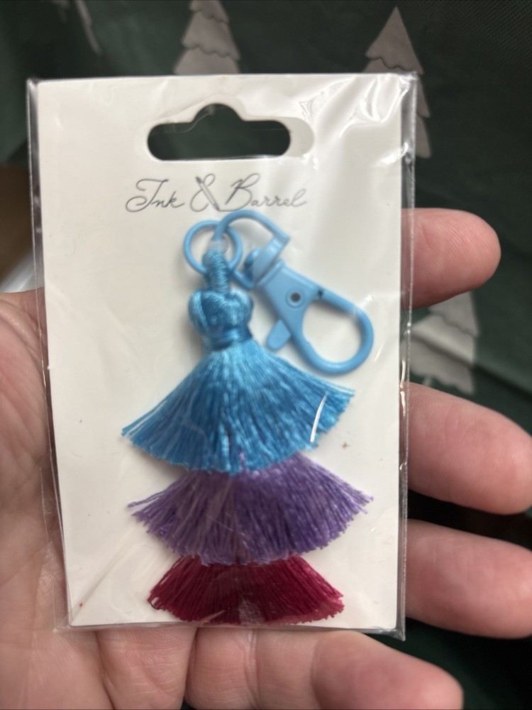 Ink & Barrel Bag Charm Dangle Accessory.