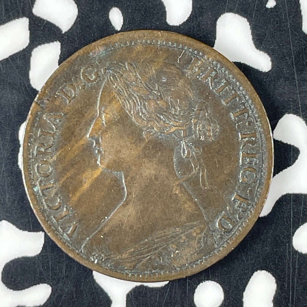 1861 Nova Scotia 1/2 Cent Half Cent Lot#C9981 Nice!