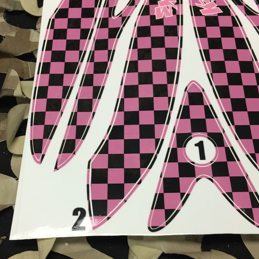 NEW KM Paintball Rotor Loader Wrap - KM Checkers Pink