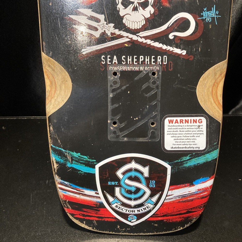 sector 9 skateboard 27” Deck sea shepherd