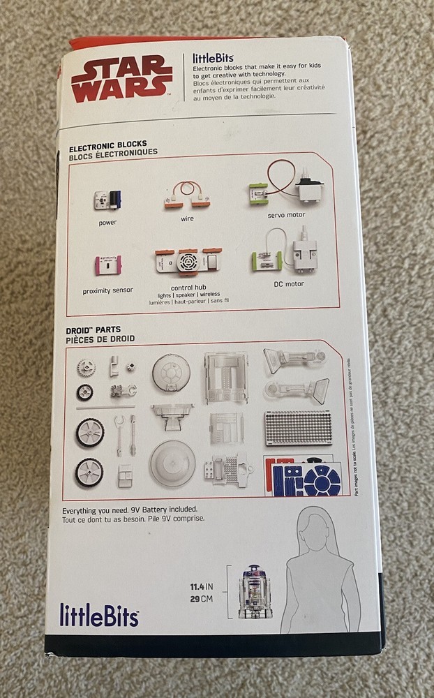 Star Wars Little Bits Droid Inventor Kit R2-D2 Build Robot Construction Tech Toy