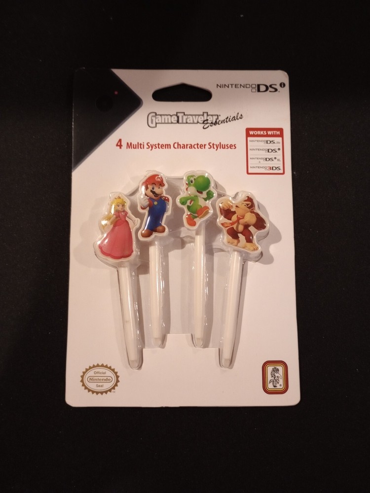 Super Mario, 4 Multi System Character Styluses NEW