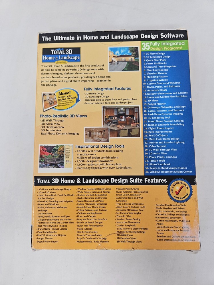Total 3D Home &Landscape PC CD-ROM 2004