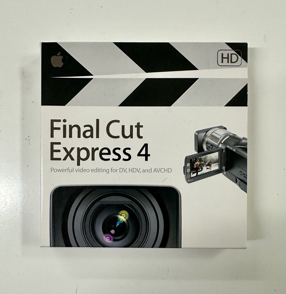 Apple Software Final Cut Express 4 Retail Version MB278Z/A Original Box