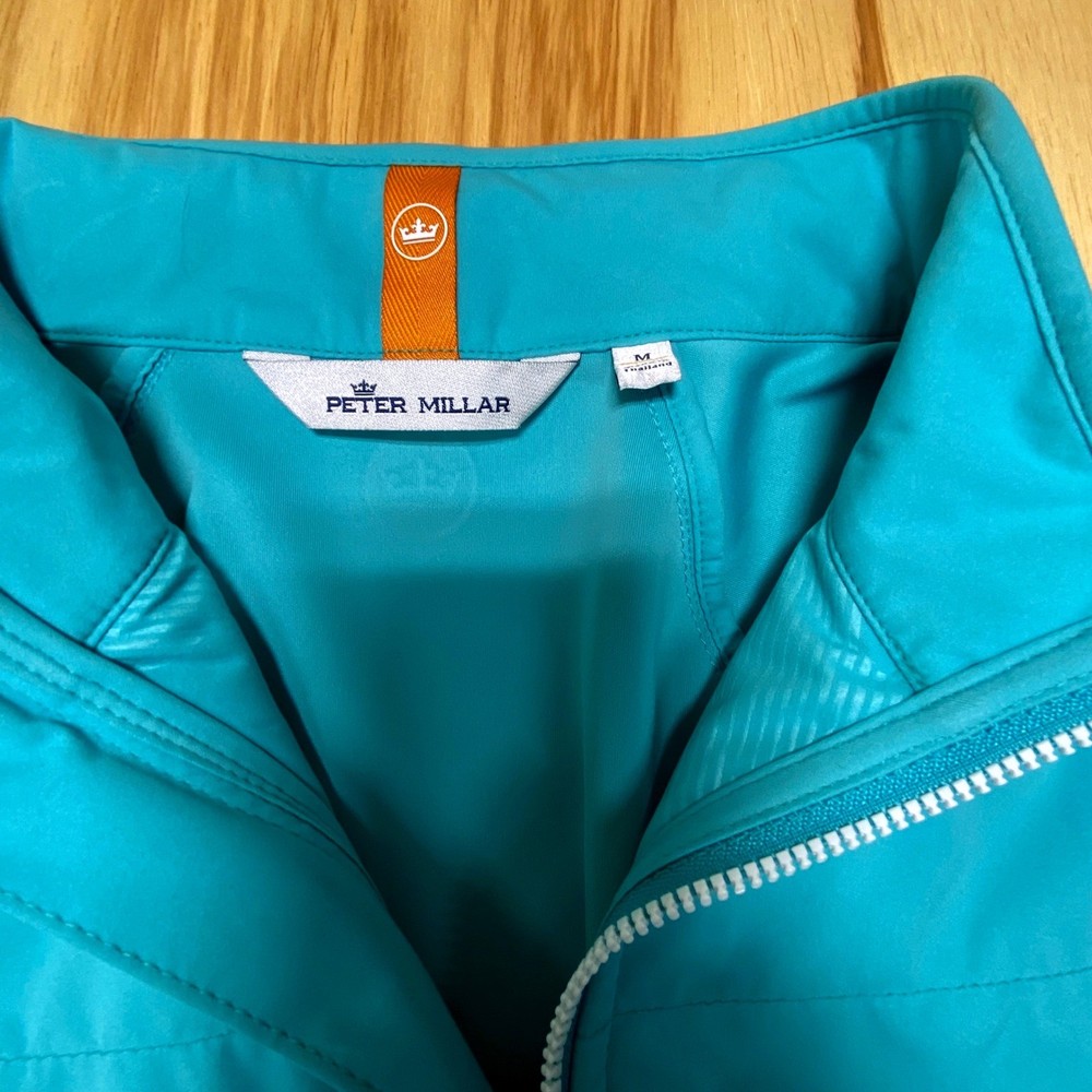 Peter Millar Hyperlight Merge Jacket Coral Blue Men's Medium Performance Golf
