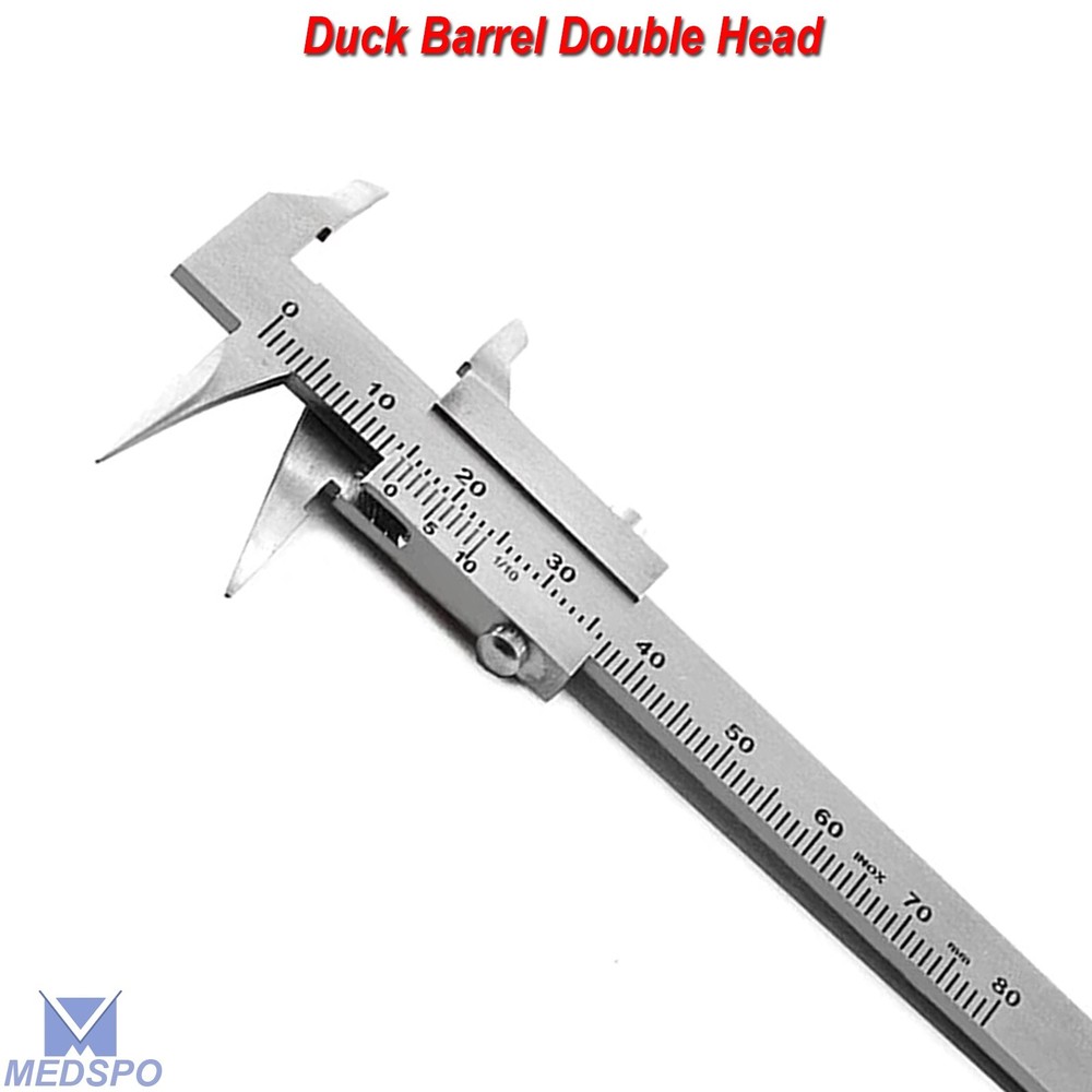 Dental Barren Duck Calipers Style Double Head Bracket Measuring Positioning Tool