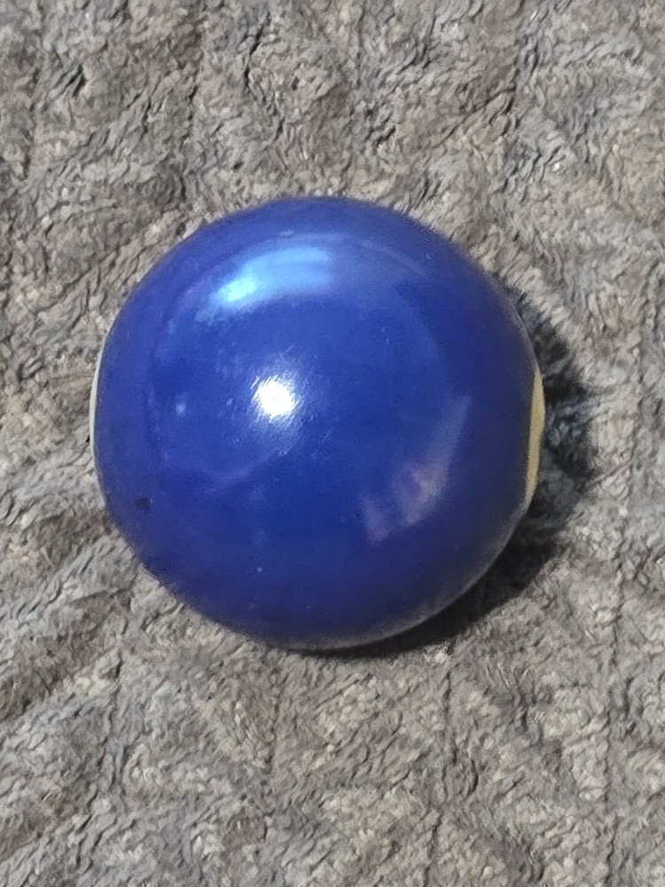 🎱Vintage Replacement Belgian(#2) Pool Ball~Billiards Solid Blue Ball 2"