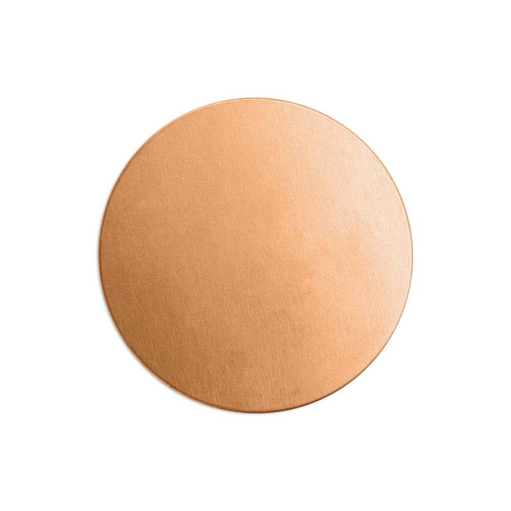 ImpressArt Circle, 1 1/4", Copper, Premium Metal Stamping Discs, 24 pc
