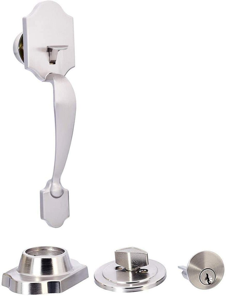 Amazon Basic Exterior Handle Set With  In Satin Nickel AB-DH544 SN