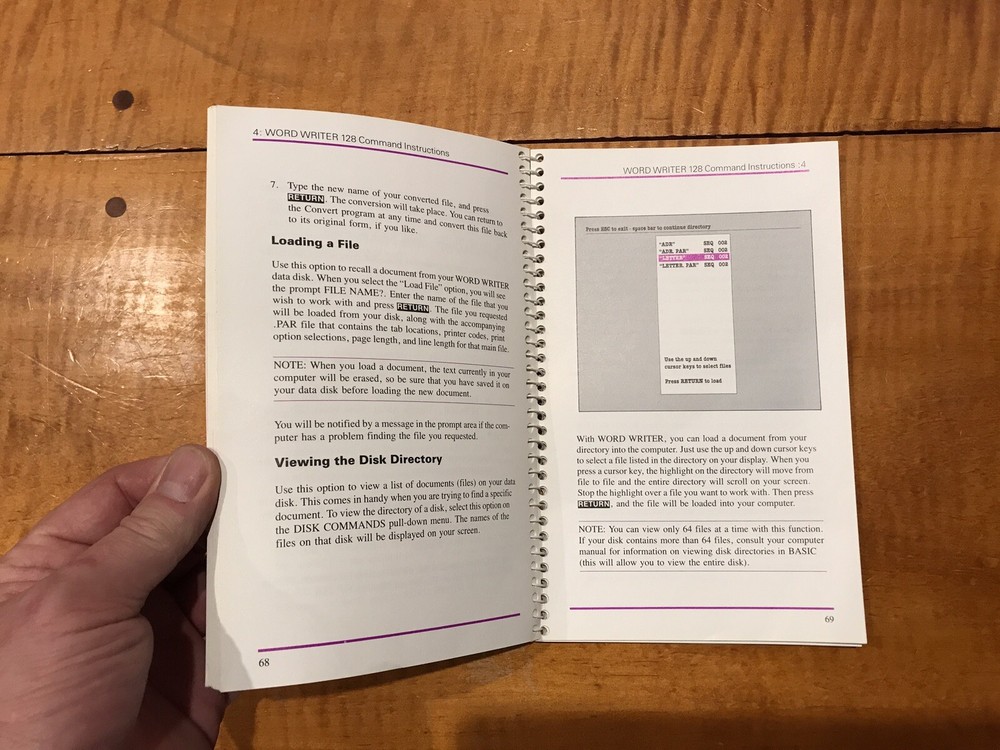 Commodore 128 PC Word Writer User's Manual Vintage Computer TIMEWORKS 1982