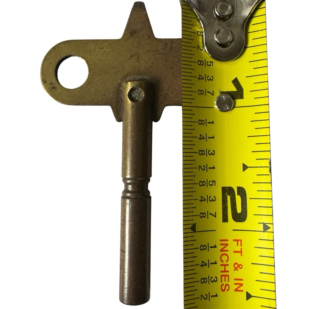 Bristols Clock Key Brass Vintage