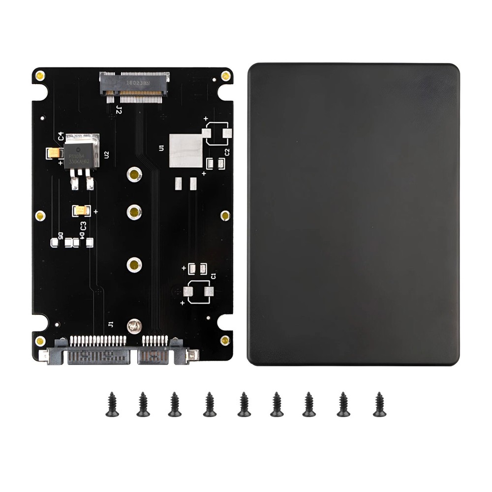 M.2 NGFF to 2.5" SATA Converter 6Gbps Enclosure Support B&M Key Win/Linux
