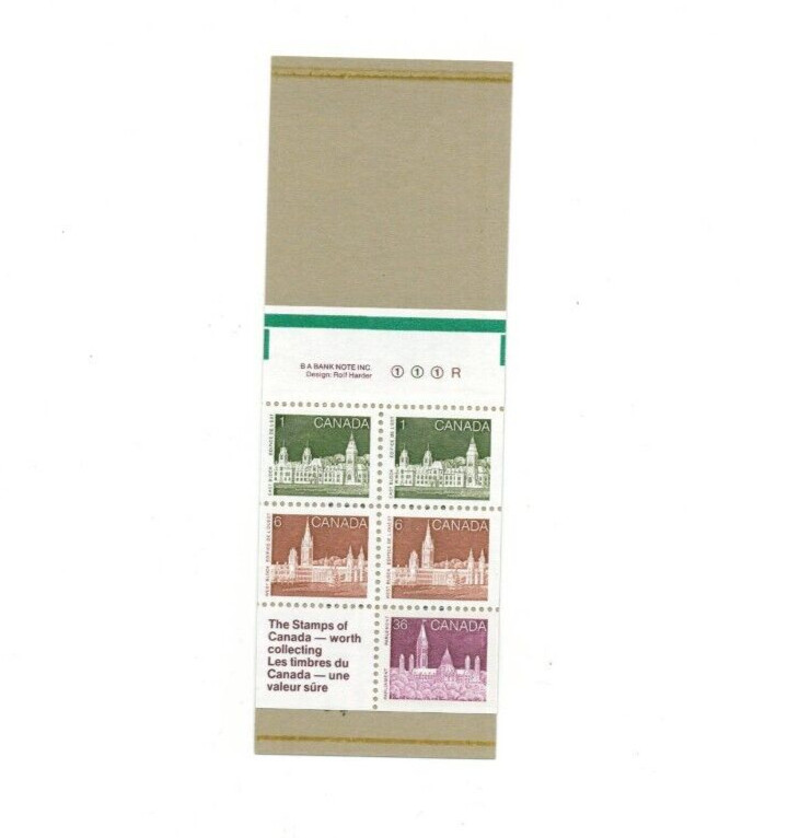 Canada - Booklet BK92a - Rolland Paper - 1987