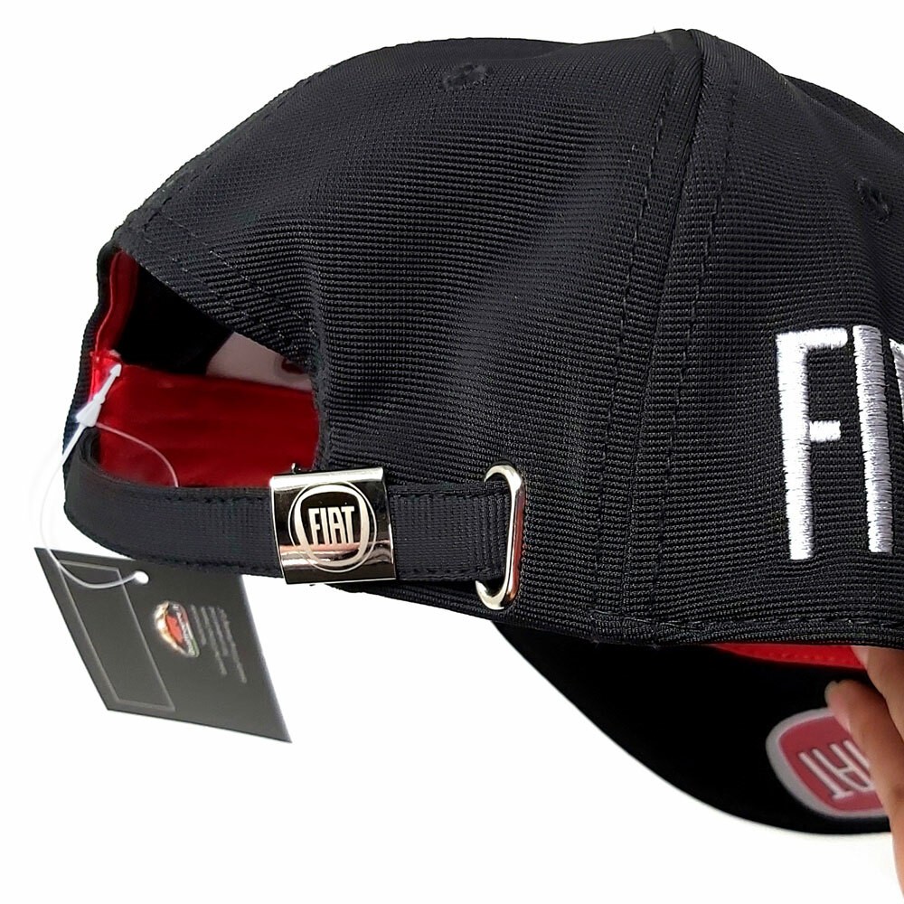 Fiat Black Curved Brim Hat