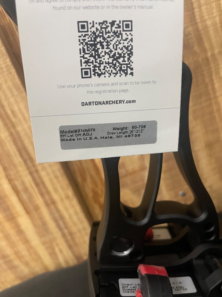 Darton Archery Consequence 31 70lb Black BRAND NEW